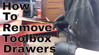 How To Remove Toolbox drawers [upl. by Irtimid]