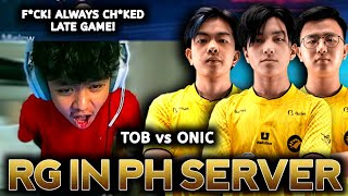 TOB met ONIC ID in PH Server in their 1st Ranked Game  ZIAs POV [upl. by Alded768]