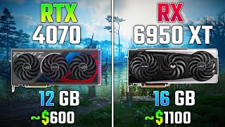 NVIDIA RTX 4070 vs RX 6950 XT  Test in 7 Games [upl. by Anahs403]