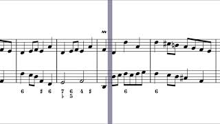 LouisAntoine Dornel  Marche des Épicuriens w scrolling score [upl. by Jaella]