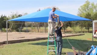 How to Install a SportsPlay Equipment Shade Structure [upl. by Uol]