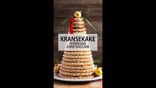 Kransekake Norwegian Christmas Cake shorts [upl. by Eceerahs639]