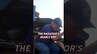 Truck driver makes a desperate decision to cool down his radiator outbacktruckers macktruck [upl. by Florine]