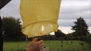 How To Launch a Chinese Sky Lantern [upl. by Aminta967]