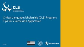 Application Tips  CLS Program [upl. by Thurmond]