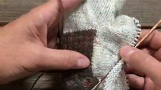 Basic Sock Tutorial Part 3  The Gusset [upl. by Sloane]