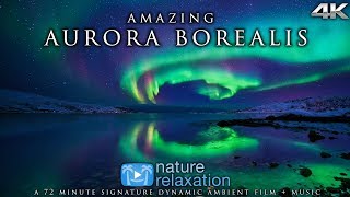 RealTime Northern Lights in 4K  Healing Music  Alaskas Auroras  Nature Relaxation Film [upl. by Wightman620]