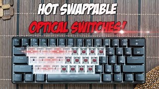 Geek GK61 Optical Mechanical Keyboard Review  Optical Gateron Red [upl. by Nnylirehs]