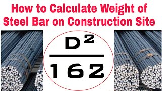 How to Calculate Weight of Steel Bar in Kg [upl. by Adnilreh]