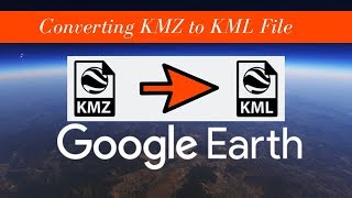 Converting KMZ to KML File [upl. by Natfa332]