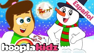 Soy un Muñeco de Nieve  Canción de Navidad para niños  Little Snowman  HooplaKidz en Español [upl. by Llyrad143]