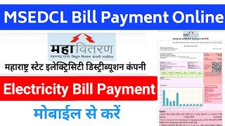 How to Pay Electricity Bill Online  mseb bill payment [upl. by Ennaul]