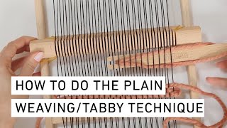 Weaving Tutorial I How to do the Plain WeavingTabby Technique I Funem Studio [upl. by Adlaremse]