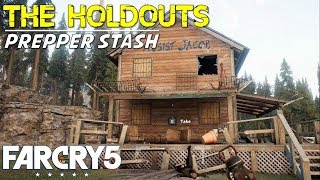 The Holdouts Elliots Residence Jacobs Region Prepper Stash Guide Bunker Key Location Far Cry 5 [upl. by Aiym482]