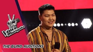 BayarKh  quotBegginquot  Blind Audition  The Voice of Mongolia 2022 [upl. by Georgeta79]