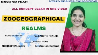 Zoogeographical Realms B Sc 2nd Year Zoologybsczoology zoogeographical Distribution of animals [upl. by Germayne]