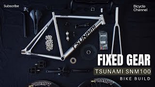 SILVER RAW FIXED GEAR  BIKE BUILD [upl. by Ahsir320]