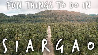 things to do on SIARGAO ISLAND  Philippines Travel Vlog 2019 [upl. by Nyllij]