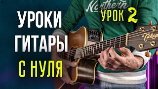 Уроки гитары для начинающих  Урок 2 [upl. by Nylekoorb]