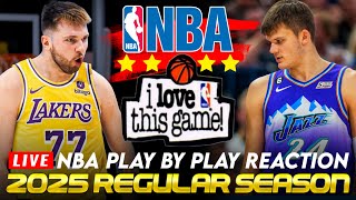 🔴LAKERS vs UTAH JAZZ │ 2025 NBA Basketball Game PlayByPlay Reaction amp Scoreboard [upl. by Dorri643]