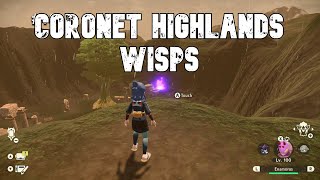 All Coronet Highlands Wisp Locations  Pokemon Legends Arceus PLA [upl. by Klos255]