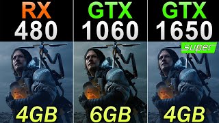 RX 480 4GB Vs GTX 1060 6GB Vs GTX 1650 Super  30 Games Benchmarks [upl. by Kcirddes]