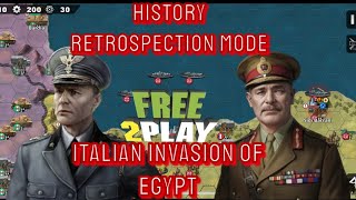 ITALIAN INVASION OF EGYPTHISTORY RETROSPECTION World Conquerer 4 Event Normal amp HardFree to Play [upl. by Trixi]