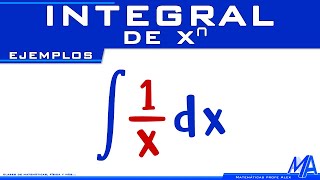 Integral de 1 sobre x  dxx [upl. by Ramma]