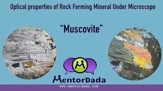 Optical Properties of Rock forming Minerals under Microscope  Thin Section  Muscovite  Mica [upl. by Durgy]