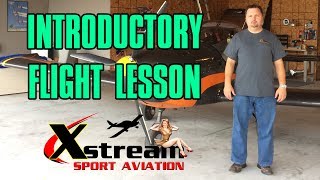 Sport Pilot License Training  S01 E01  Evektor Sportstar  Introductory Flight Lesson [upl. by Sadirah602]