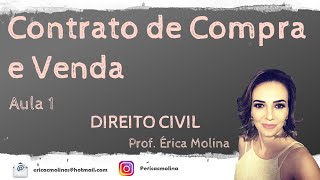 AULA 1  CONTRATO DE COMPRA E VENDA [upl. by Castera]