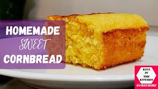 Sweet cornbread recipe from scratch [upl. by Eleonora478]