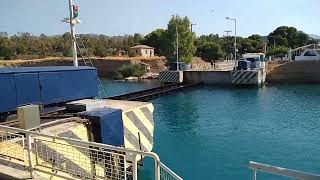 Corinth Canal submerging bridge [upl. by Kaazi]