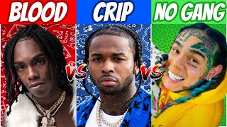 BLOOD RAPPERS vs CRIP RAPPERS vs NO GANG RAPPERS 2020 [upl. by Orsola]