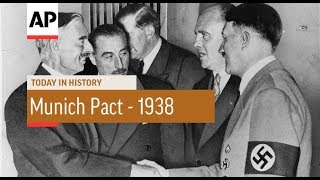 Munich Pact  1938  Today In History  30 Sept 17 [upl. by Bonnes]