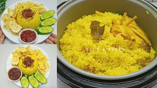 NASI KUNING RICE COOKER SEDERHANA MUDAH DAN ENAK [upl. by Oicapot54]