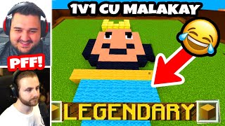 Duelul 1v1 cu MALAKAY 2025 si iRafael pe Build BATTLE in Minecraft Ca pe VREMURI [upl. by Eet425]