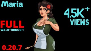 Summertime Saga Maria complete quest 0207  Full walkthrough  Gamerloop [upl. by Edyak]