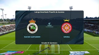 PES 2021 modo carrera jugador España Play off Ascenso Racing Santander vs Girona [upl. by Demetris]