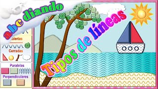 TIPOS DE LÍNEAS PARA NIÑOS [upl. by Ricky]