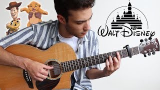 5 DISNEY Songs to play on Guitar FINGERSTYLE [upl. by Ylrae378]