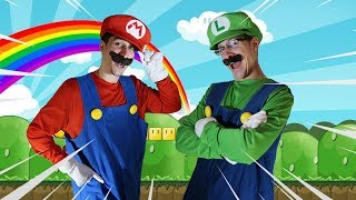 Super Mario Bros  Best of Mario and Luigi IN REAL LIFE [upl. by Hamo]