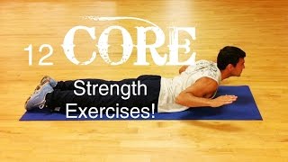 12 Easy Core Strength Exercises to do at Home [upl. by Mohammed]