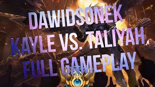 Learn from the best  Dawidsonek as Kayle MID vs Taliyah Full GameplayReplay [upl. by Lusar541]