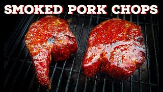 Smoked Pork Chops  How To Cook Easy Smoked Pork Chops On A Pellet Grill [upl. by Ennahoj]