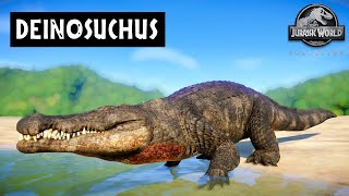 DEINOSUCHUS quotTerror Crocodilequot vs HYPO SPINOSAURUS  Jurassic World Evolution [upl. by Briney]