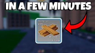 How To Get Wooden Planks FAST  Blox Fruits [upl. by Arutnev]