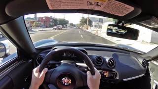 2015 Alfa Romeo 4C  WR TV POV City Drive [upl. by Erodaeht262]