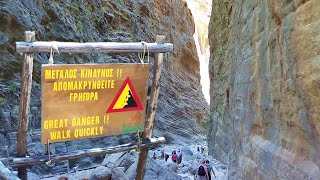 Exploring Europes Longest Gorge A Day Hike Through Samaria Gorge Crete ⚠️🥾🧭 [upl. by Lederer]