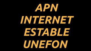 Apn Internet Estable Unefon Ilimitado 20  2024 [upl. by Melany]